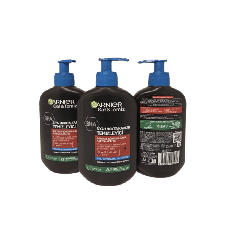 ژل شستشوی ضد جوش سرسیاه گارنیر زغالی 250 میل