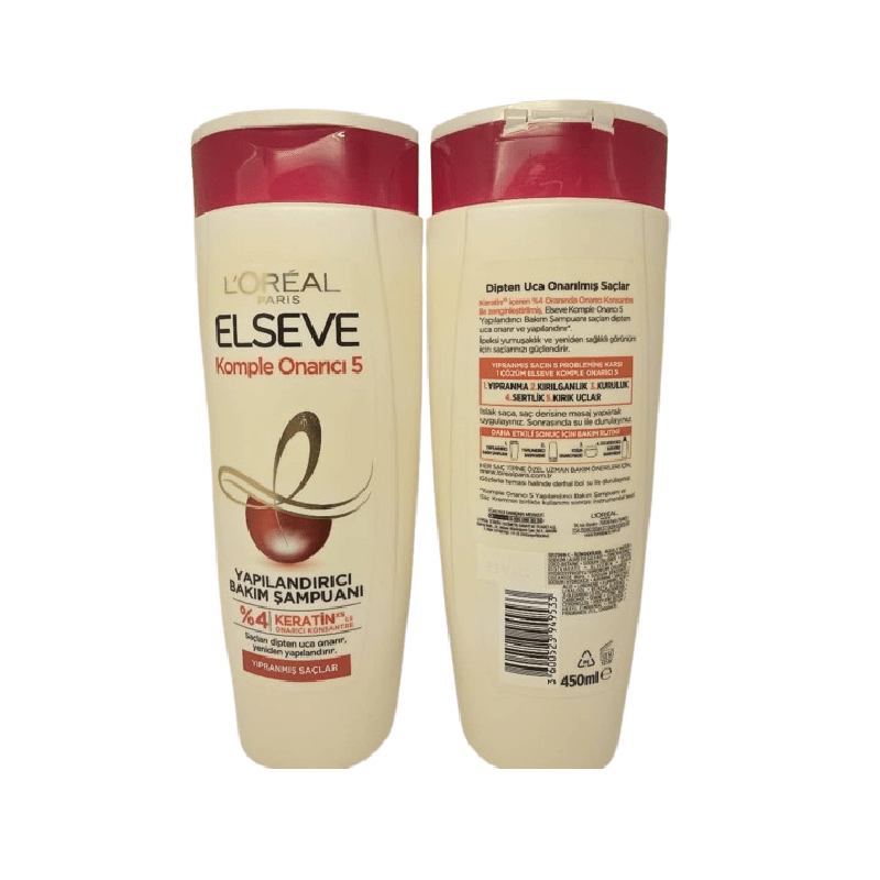 شامپو 5 کاره ترمیم کننده وکراتینه مو  لورال 450 میل