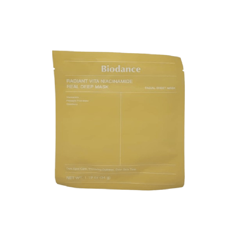 ماسک ورقه ای زرد بایودنس دانه ای