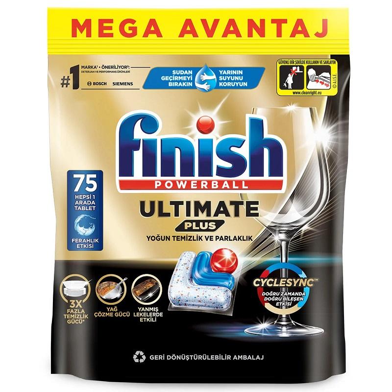 قرص ماشین ظرفشویی 75 عددی اولتیمیت پلاس فینیش