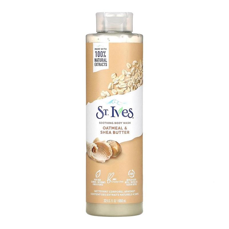 شامپو بدن سنت ایوز 650 میل تسکین دهنده با رایحه جو دوسر و کره شی