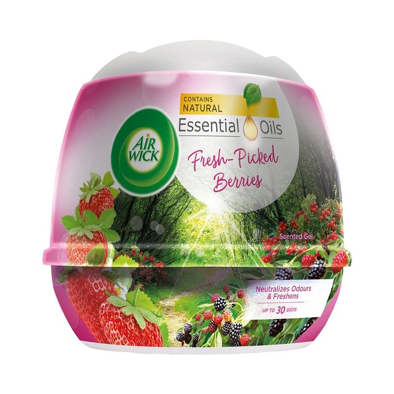 ژل خوشبوکننده سرویس بهداشتی و حمام ایرویک (ماندگاری 30 روزه) رایحه تمشک و توت فرنگی 