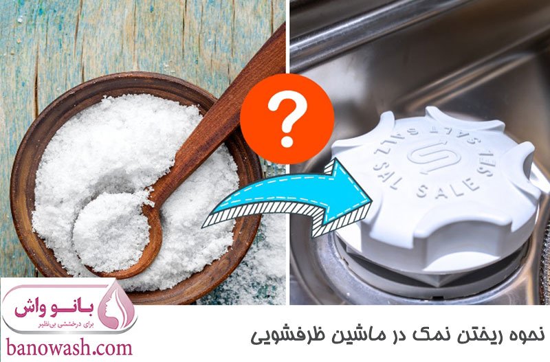 نحوه ریختن نمک در ماشین ظرفشویی 