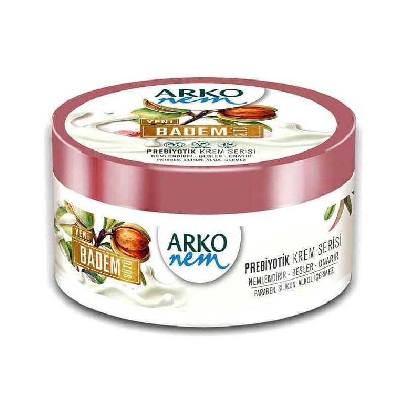 کرم مرطوب کننده کاسه ای آرکو حاوی شیر بادام 250 میل
