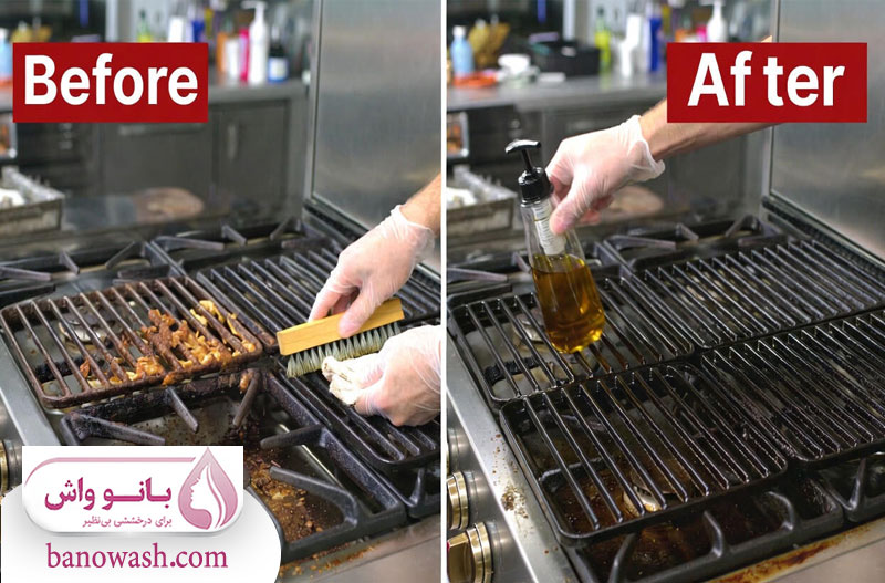 روش های تمیز کردن اجاق گاز و از بین بردن چربی 