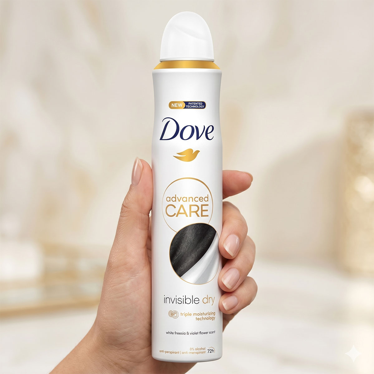 اسپری ضد تعریق داو 250 میل مدل invisible dry اورجینال