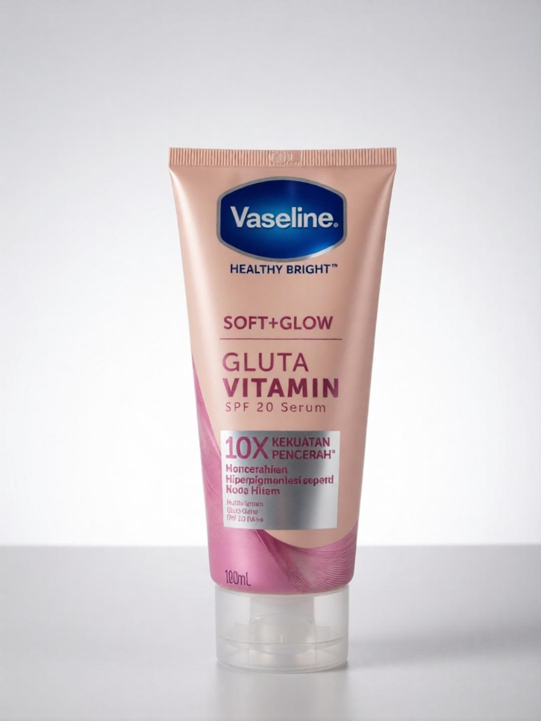 لوسیون بدن گلوتاتیون وازلین روشن کننده پوست حاوی ضد افتاب مدل GLUTA VITAMIN ساخت اندونزی 180 میل
