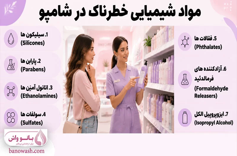 مواد شیمیایی خطرناک در شامپو