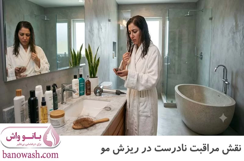 اشتباهات در مراقبت از مو و ریزش مو