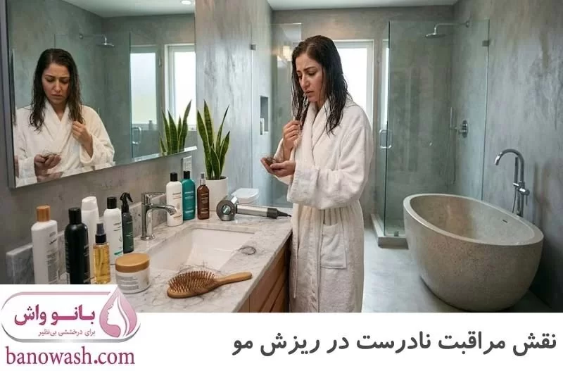 اشتباهات در مراقبت از مو و ریزش مو