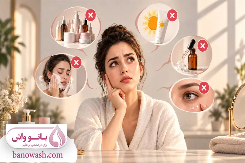 اشتباهات رایج در روتین مراقبت از پوست برای مبتدیان
