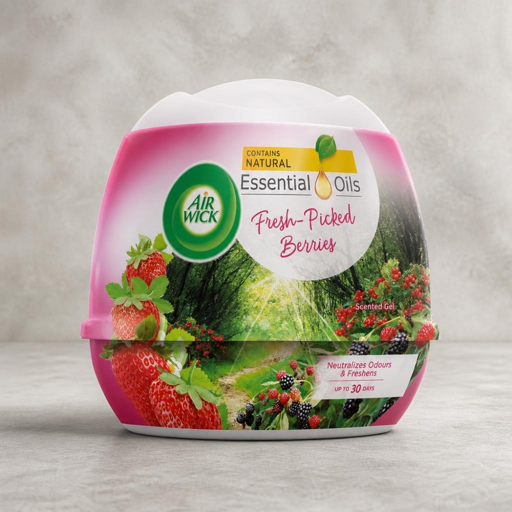 ژل خوشبوکننده سرویس بهداشتی و حمام ایرویک (ماندگاری 30 روزه) رایحه تمشک و توت فرنگی
