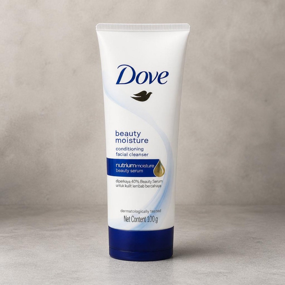 فوم شستشو صورت داو رطوبت رسان مدل beauty moisture ساخت اندونزی 100 گرم