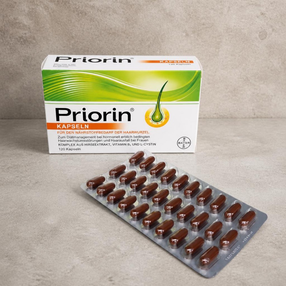 قرص پریورین PRIORIN ضد ریزش هورمونی و ارثی 120 عددی آلمانی