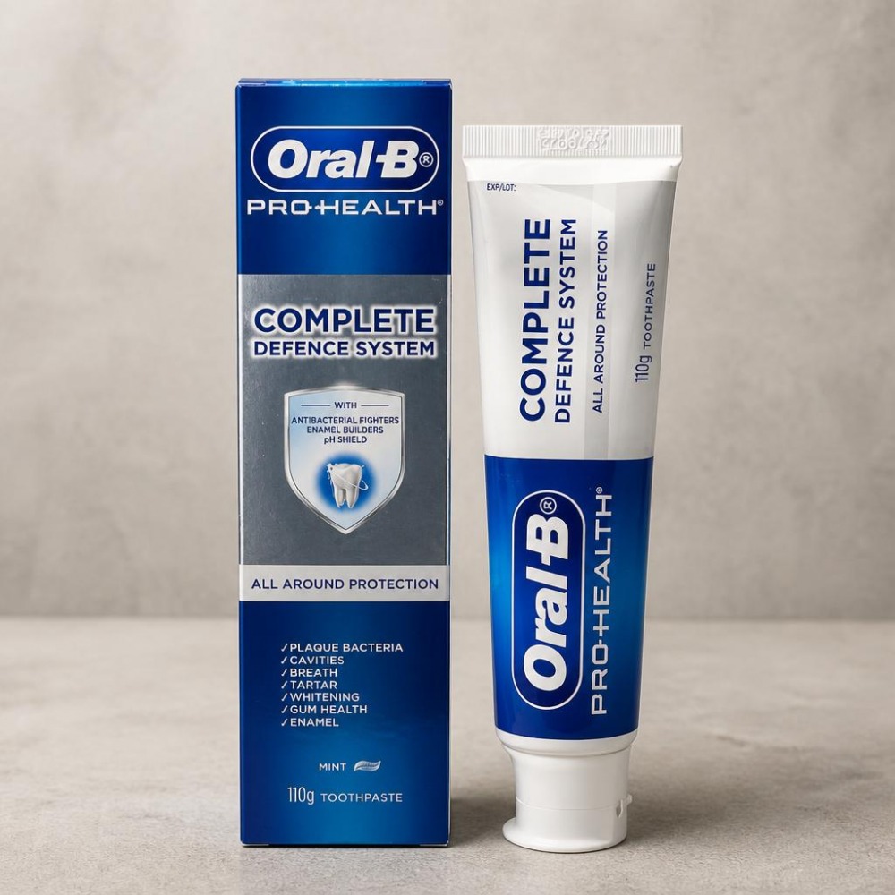 خمیر دندان آنتی باکتریال اورالی بی Oral B محافظت کامل لثه و مینا 110 گرم ژاپن