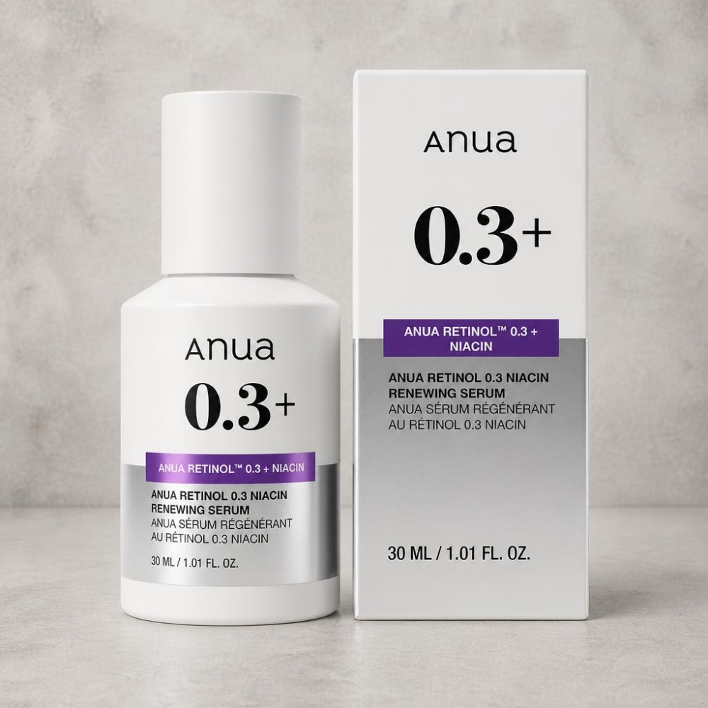 سرم ضد چروک و روشن کننده رتینول 0.3 و نیاسین آنوا ANUA ساخت کره جنوی 30 میل