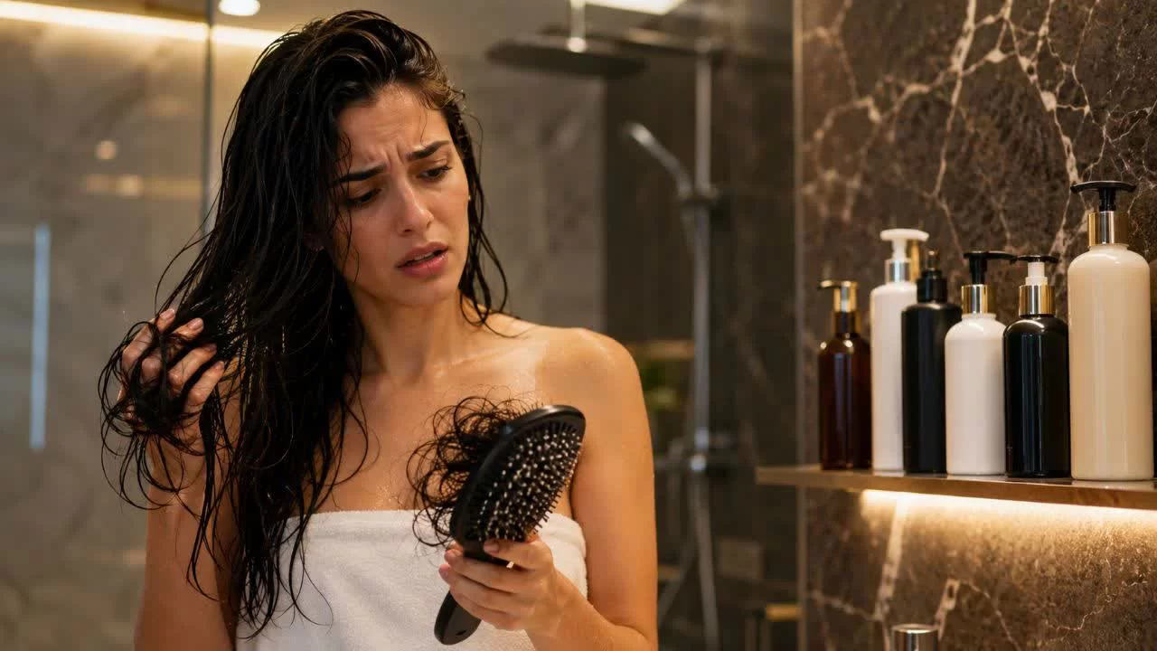 نقش شامپو در ریزش مو