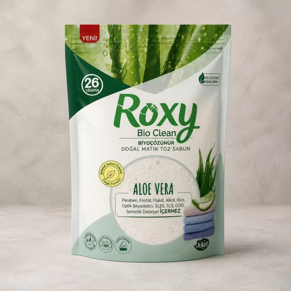 پودر صابون روکسی آلوئه ورا شستشو دستی و ماشینی 800 گرم
